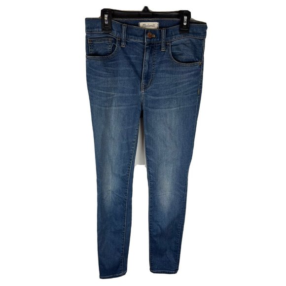Madewell Womens 10 Inch High Rise Roadtripper Supersoft Jeans Medium Wash 27 - Picture 1 of 10